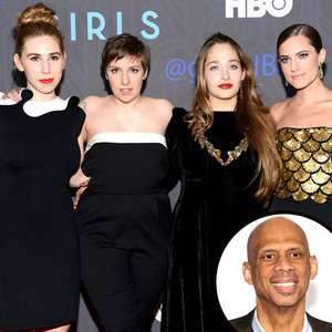 Zosia Mamet, Lena Dunham, Jemima Kirke, Allison Williams, Kareem Abdul-Jabbar Zosia Mamet, Lena Dunham, Jemima Kirke, Allison Williams, Kareem Abdul-Jabbar